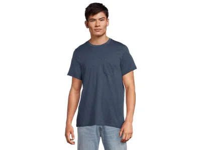 Toad And Co Tempo Short Sleeve Pocket Crew In Blue