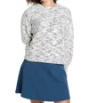 Toad And Co Twigtree Button Back Sweater Top In Natural In White