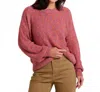 Toad And Co Twigtree Crew Sweater In Flamingo In Pink