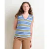 Toad And Co Grom V-neck Tank In Blue