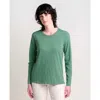 Toad And Co Primo Long Sleeve Crew In Green