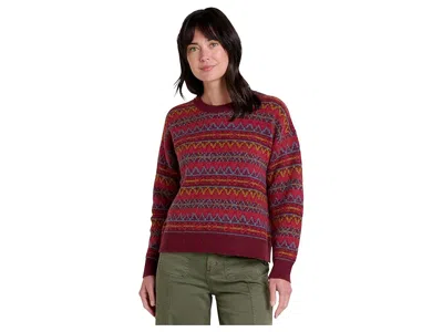 Toad And Co Wasatch Crew Sweater In Orange