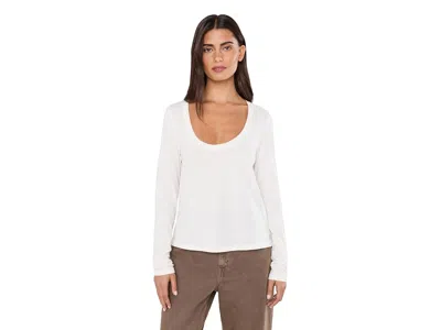 Toad And Co Whisper Long Sleeve T-shirts Women's Clothing Egret: Md In White