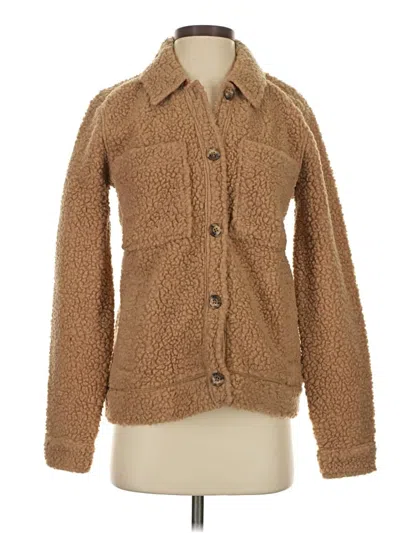 Pre-owned Toad And Co Wool Cardigan Sweater In Brown