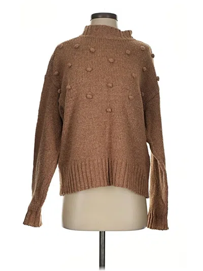 Pre-owned Toad And Co Wool Pullover Sweater In Brown