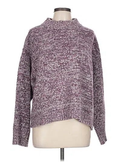 Pre-owned Toad And Co Wool Pullover Sweater In Purple