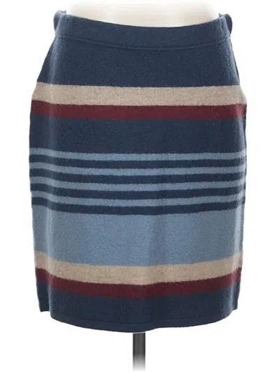 Pre-owned Toad And Co Wool Skirt In Blue