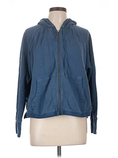 Pre-owned Toad And Co Zip Up Hoodie In Blue