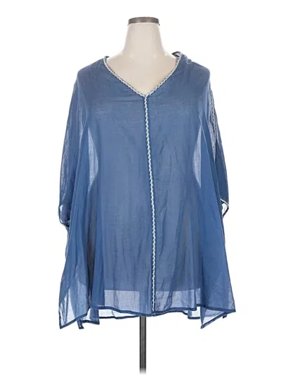 Pre-owned Toast 3/4 Sleeve Blouse In Blue