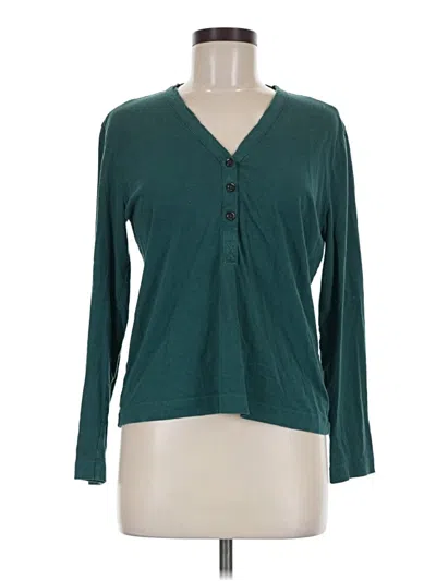 Pre-owned Toast Long Sleeve Blouse In Teal