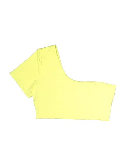 Pre-owned Toast Swim Swimsuit Top Yellow Swimwear