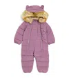 Toastie Faux Fur-trimmed Cloud Ski Suit In Pink