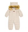 Toastie Faux Fur-trimmed Cloud Ski Suit In Neutral