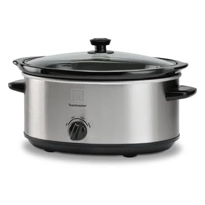 Toastmaster Toastmaser 7 Qt. Slow Cooker In Silver;black