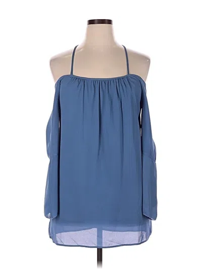 Pre-owned Tobi 3/4 Sleeve Blouse In Blue
