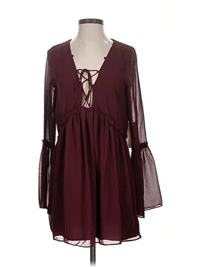 Pre-owned Tobi Casual Dress In Burgundy