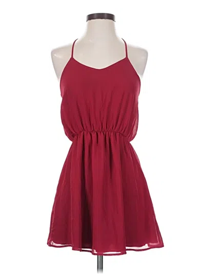 Pre-owned Tobi Casual Dress In Burgundy