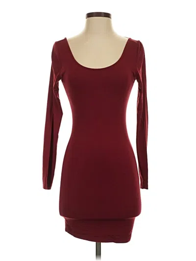 Pre-owned Tobi Casual Dress In Burgundy