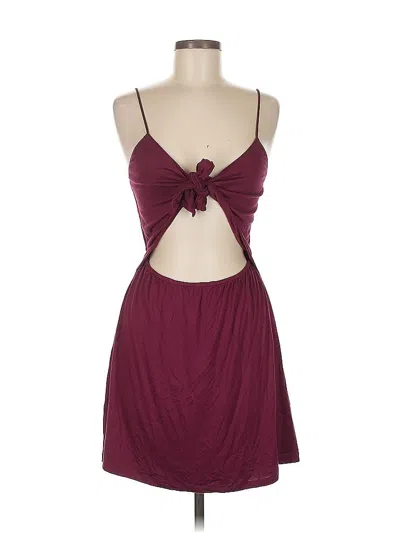Pre-owned Tobi Cocktail Dress In Burgundy