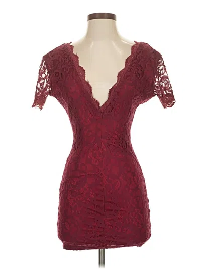 Pre-owned Tobi Cocktail Dress In Burgundy