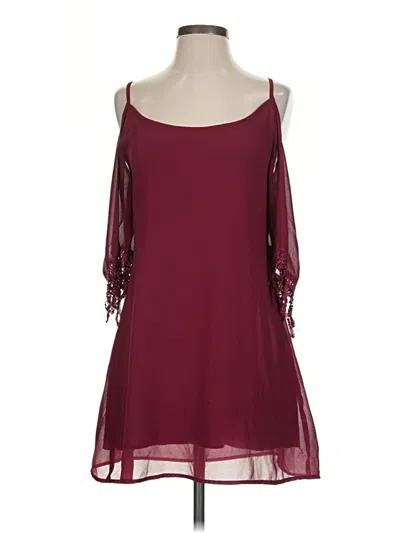 Pre-owned Tobi Cocktail Dress In Burgundy