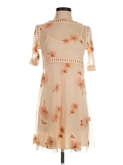 Pre-owned Tobi Cocktail Dress In Tan