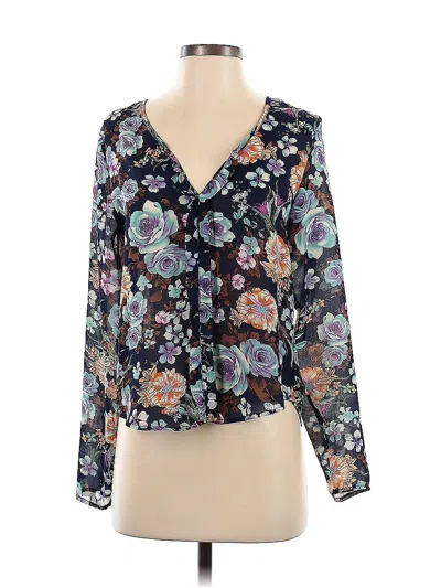 Pre-owned Tobi Long Sleeve Blouse In Black