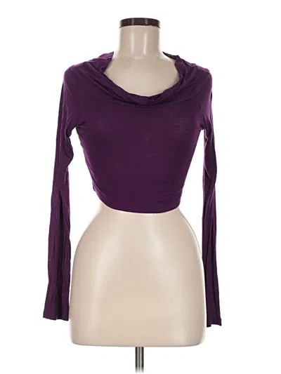 Pre-owned Tobi Long Sleeve Top Purple Cowl Neck Tops