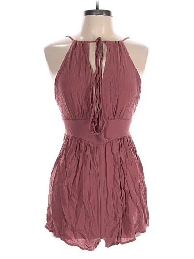 Pre-owned Tobi Romper In Burgundy