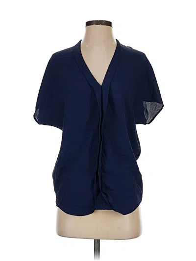 Pre-owned Tobi Short Sleeve Blouse In Blue