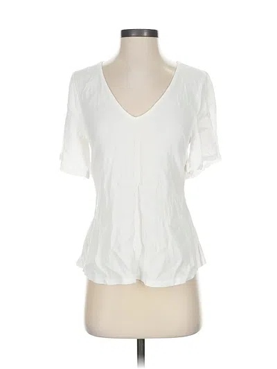 Pre-owned Tobi Short Sleeve Blouse In White