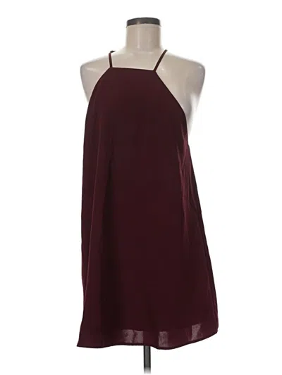 Pre-owned Tobi Sleeveless Top Burgundy Halter Neckline Tops