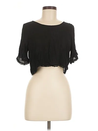 Pre-owned Tobi Tube Top Black Strapless Neckline Tops