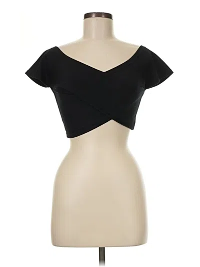 Pre-owned Tobi Tube Top Black Strapless Neckline Tops