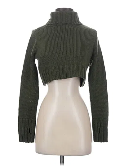 Pre-owned Tobi Turtleneck Sweater In Green