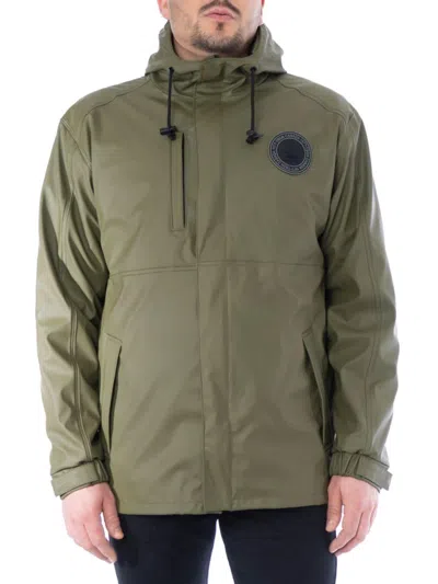Toboggan Canada Men's Hooded Raincoat In Green
