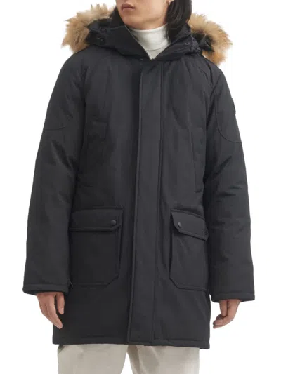 Toboggan Canada Men's Jack Faux Fur Trim Down Jacket In Black