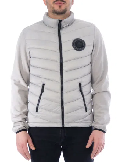 Toboggan Canada Men's James Mixed Media Puffer Jacket In Gray