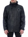 Toboggan Canada Men's Logo Hooded Raincoat In Black