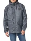 Toboggan Canada Men's Logo Hooded Raincoat In Charcoal