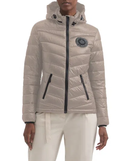 Toboggan Canada Women's Emilia Hooded Puffer Jacket In Light Beige