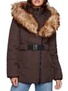 Toboggan Canada Women's Eva B Iii Faux Fur Trim Puffer Jacket In Expresso
