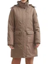 Toboggan Canada Women's Sienna-d Slim Fit Faux Fur Featherless Parka In Brown