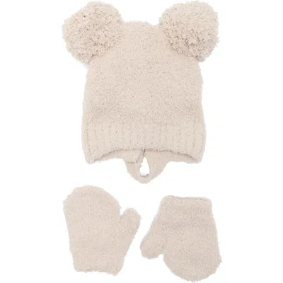 Toby Babies'  Cozy Bear Beanie & Mittens Set In Brown