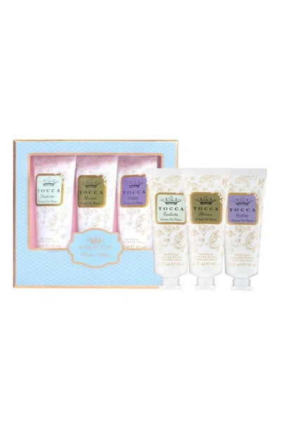 Tocca Garden Collection Hand Cream Set (limited Edition) $36 Value In White