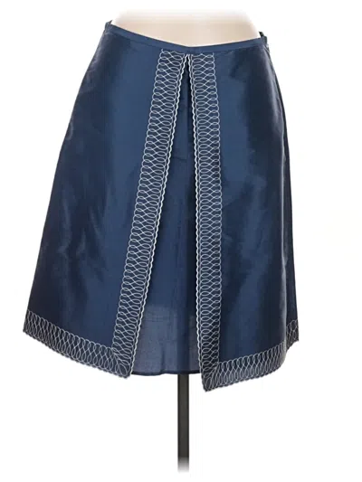 Pre-owned Tocca Silk Skirt In Blue