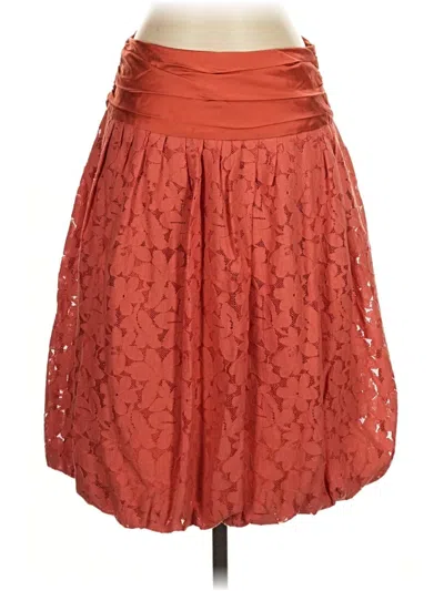 Pre-owned Tocca Silk Skirt In Orange