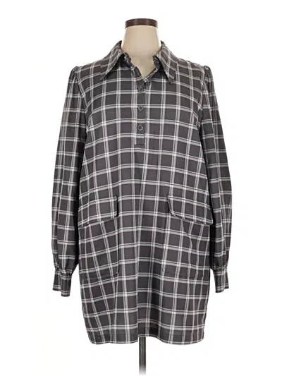 Pre-owned Toccin 3/4 Sleeve Blouse In Gray