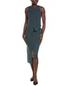 Toccin Abigail Sarong Racer Sweaterdress In Blue