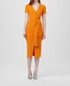 Toccin Agnes Tie Front Dress In Mango